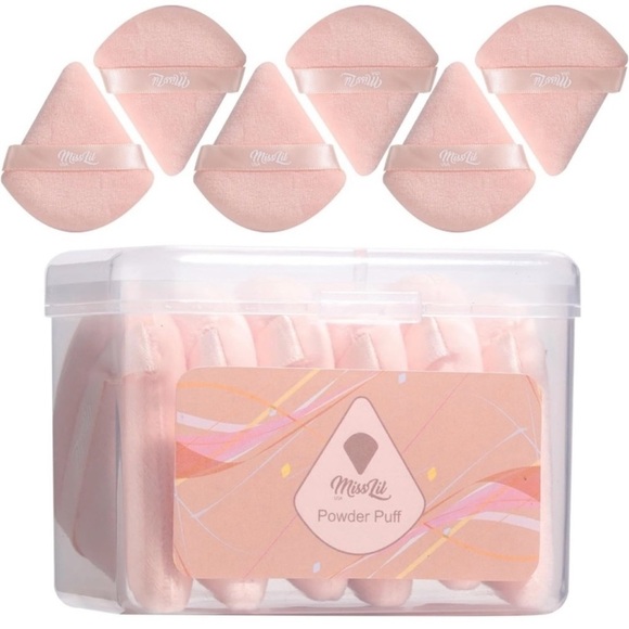 NIB Miss Lil 6-Piece Beige Powder Puff Make-up Set - Picture 7 of 9
